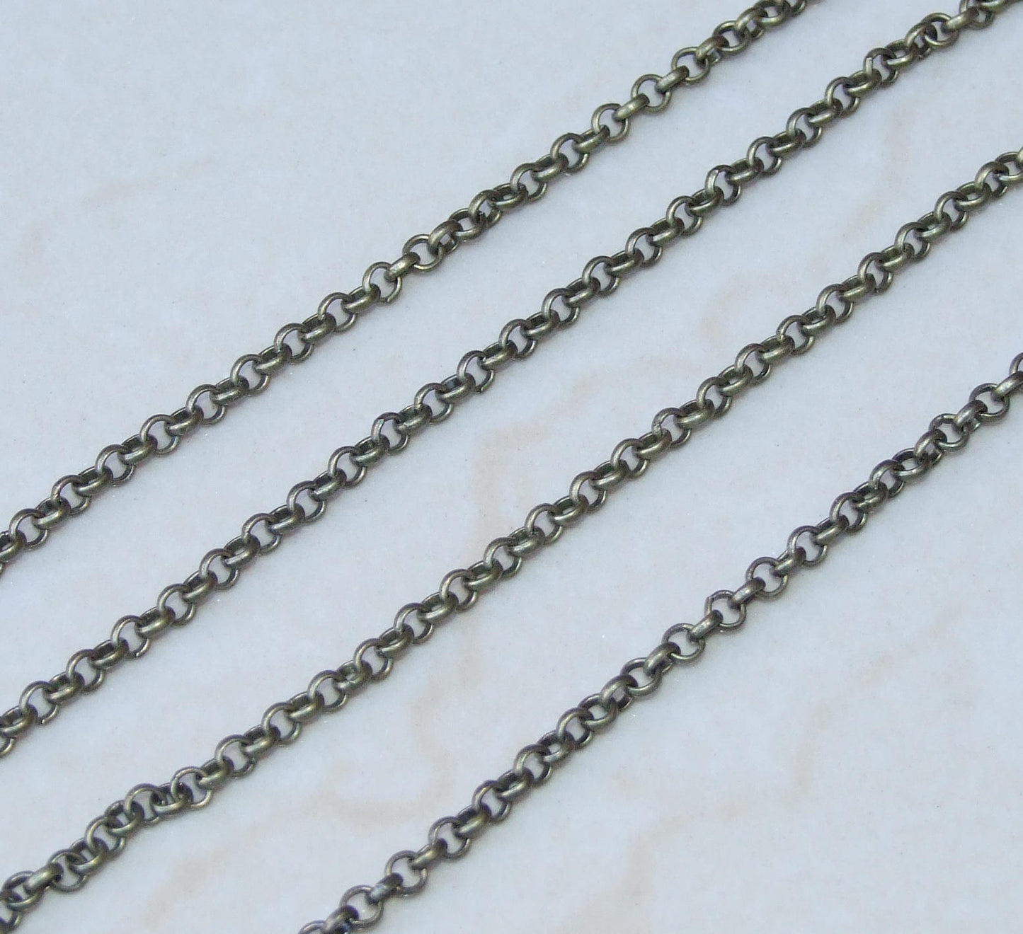 Iron Cross Rolo Chain Antique Bronze Chain, Brass Chain, Jewelry Chain, Necklace Chain, Gold Plated Chain, Body Chain, Bulk Chain, AB-FF - EDGBeadsandGems