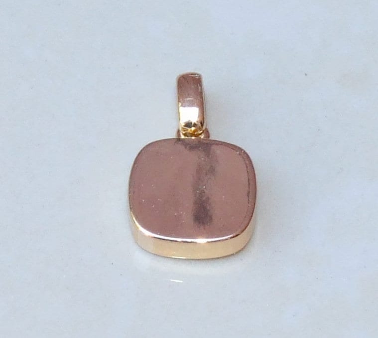 Rainbow Druzy Pendant, Agate Slice, Geode Pendant, Gemstone Pendant, Druzy Necklace, Druzy Quartz, Small Geode, Gold Plated 11mm x 11mm - EDGBeadsandGems