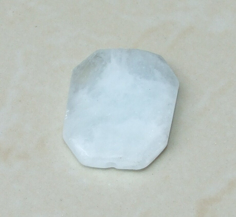 Aquamarine Stone, Loose Gemstones, Aquamarine Cabochon, Gemstone pendant, Natural Stone Beads, Aquamarine Pendant - 25mm x 31mm - 2967 - EDGBeadsandGems