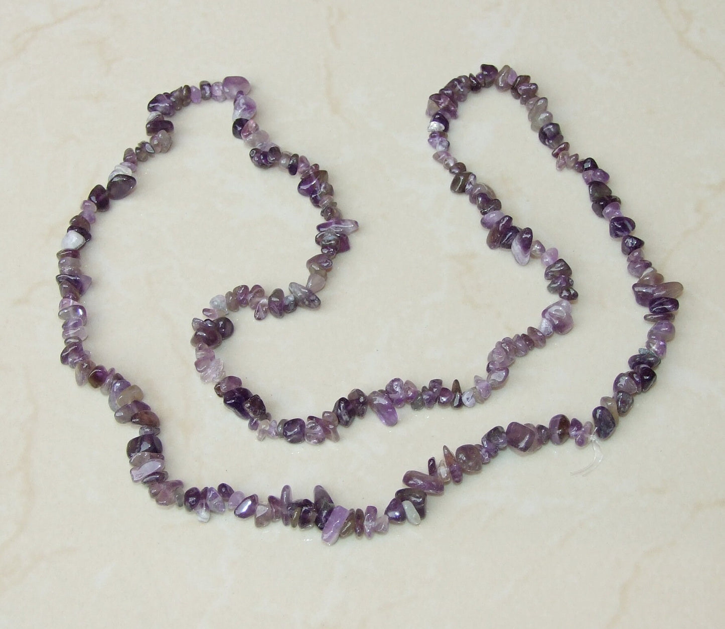 Small Amethyst Chips, Polished Amethyst, Amethyst Beads, Gemstone Beads, Jewelry Stones, Natural Amethyst, 31.5" Strand, 4mm - 10mm - EDGBeadsandGems