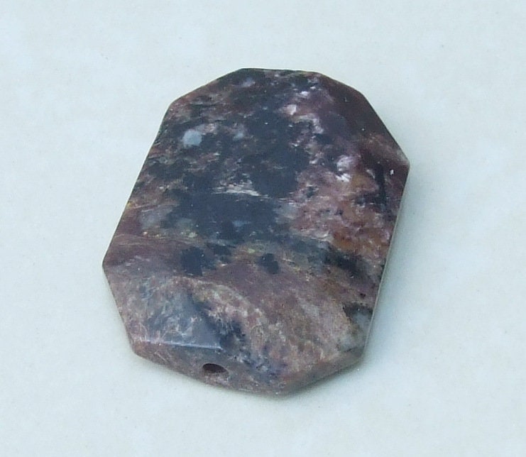 Purple Charoite Stone Loose, Natural Faceted Gems, Charoite Bead, Charoite Cabochon, Purple and Brown Charoite , Natural Stone Pendants 8247 - EDGBeadsandGems