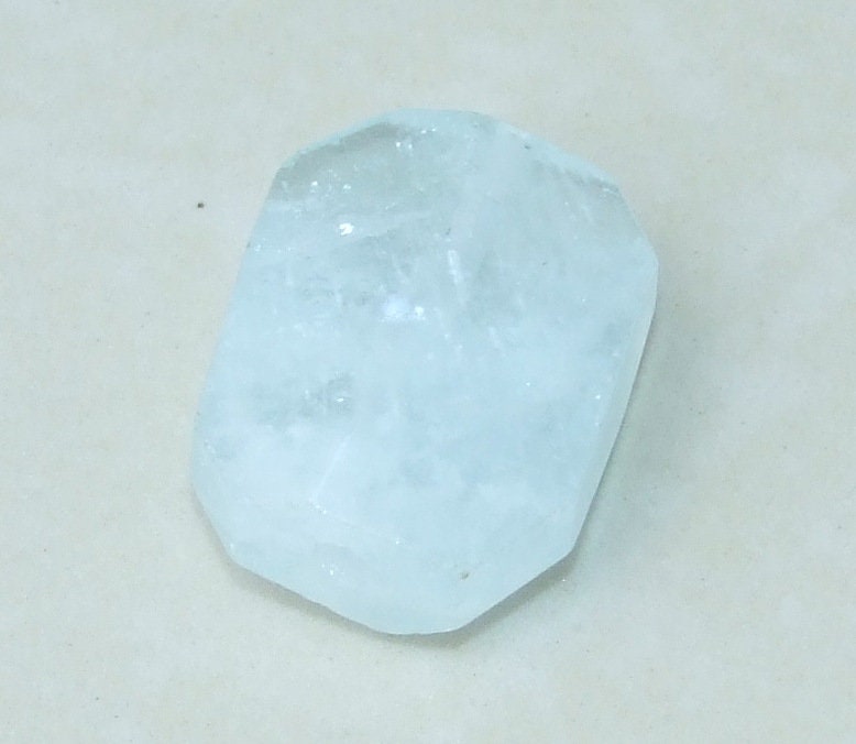 Morganite Stone - Natural Stone - Faceted Stones - Gemstone Beads - Pendant - Emerald Cut - Center Drilled - Boho - 19mm x 26mm - 8390 - EDGBeadsandGems