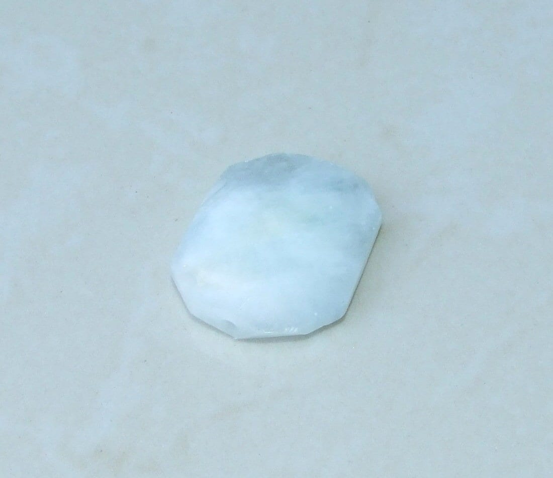 Aquamarine Stone, Loose Gemstones, Aquamarine Cabochon, Gemstone pendant, Natural Stone Beads, Aquamarine Pendant - 24mm x 28mm - 5580 - EDGBeadsandGems