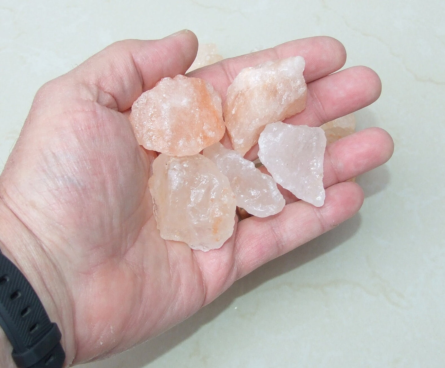 Four Raw Citrine Gemstone Chunks, Undrilled Rough Natural Stones Rocks. Approx. 1-3/8 to 1-3/4 inch (45mm) - EDGBeadsandGems