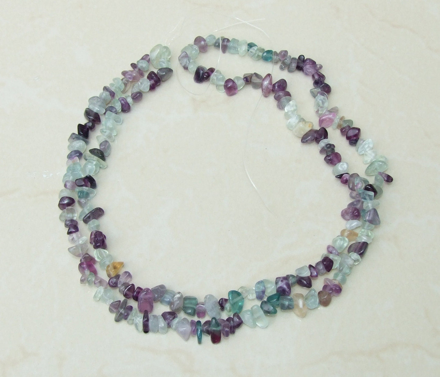 Small Fluorite Chips, Polished Fluorite, Fluorite Beads, Gemstone Beads, Jewelry Stones, Natural Fluorite, 31.5" Strand, 4mm - 10mm - EDGBeadsandGems