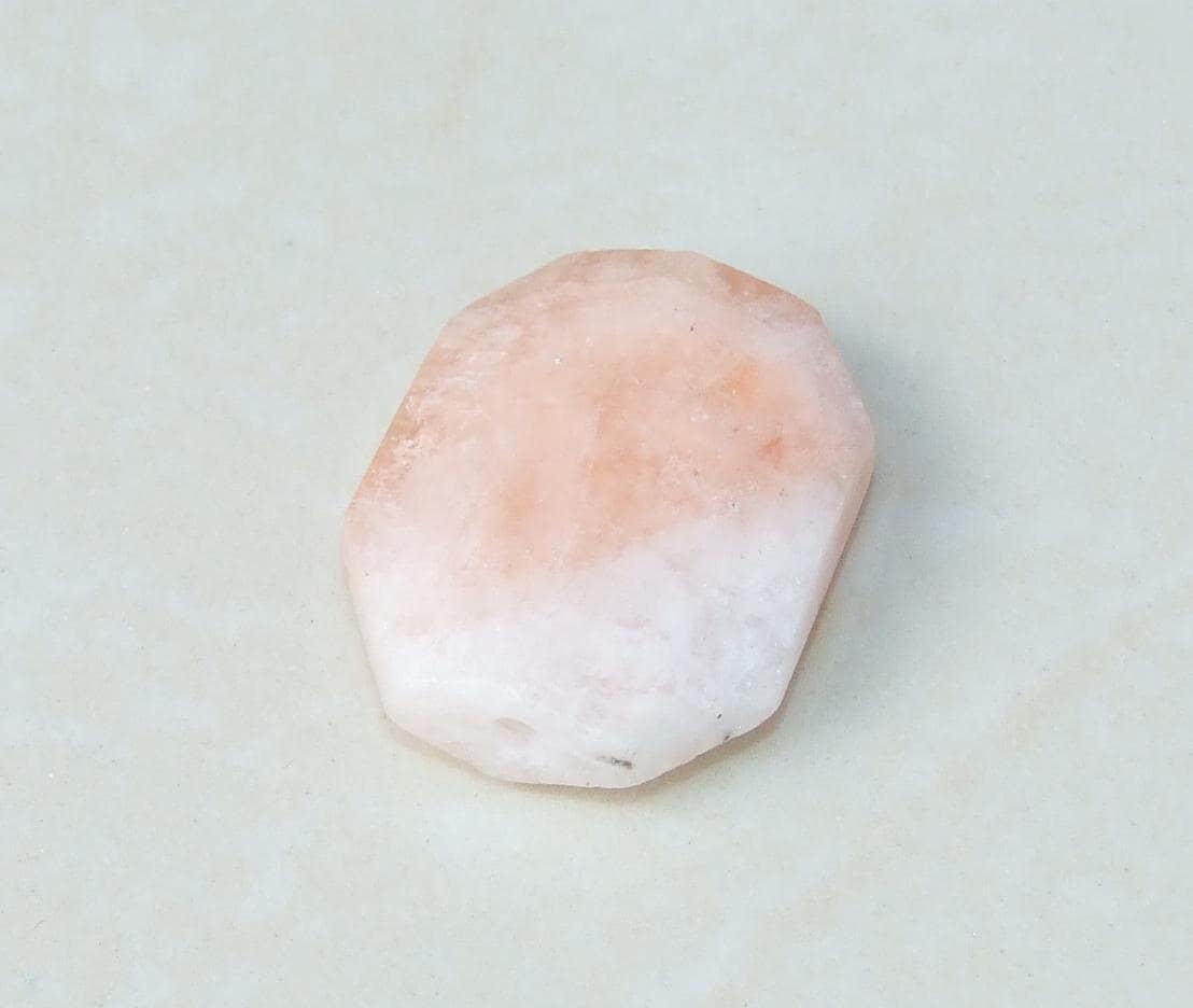 Rhodonite Stone - Faceted Stones - Gemstone Beads - Gemstone Pendant - Emerald Cut - Center Drilled - Single Stones - 25mm x 30mm - 7283 - EDGBeadsandGems