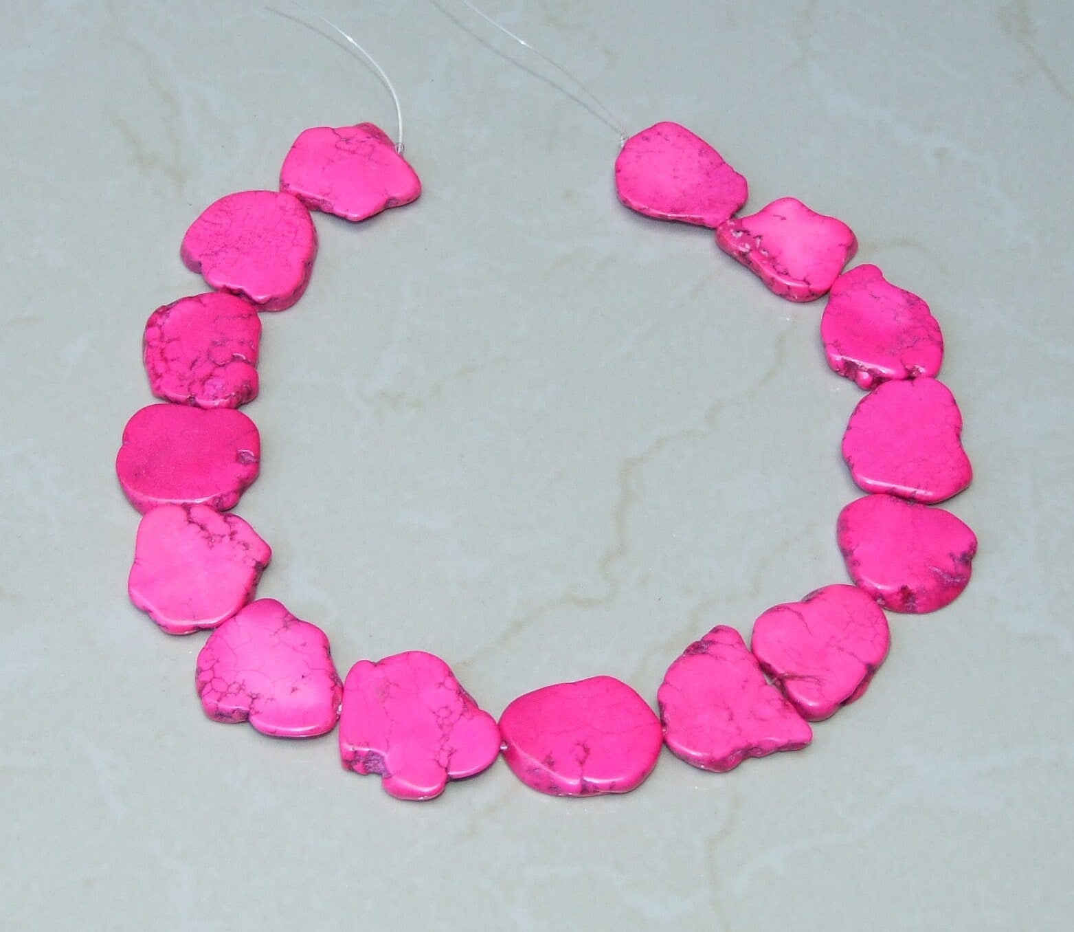 25x35mm Pink Magnesite Butterfly Beads-0192-91