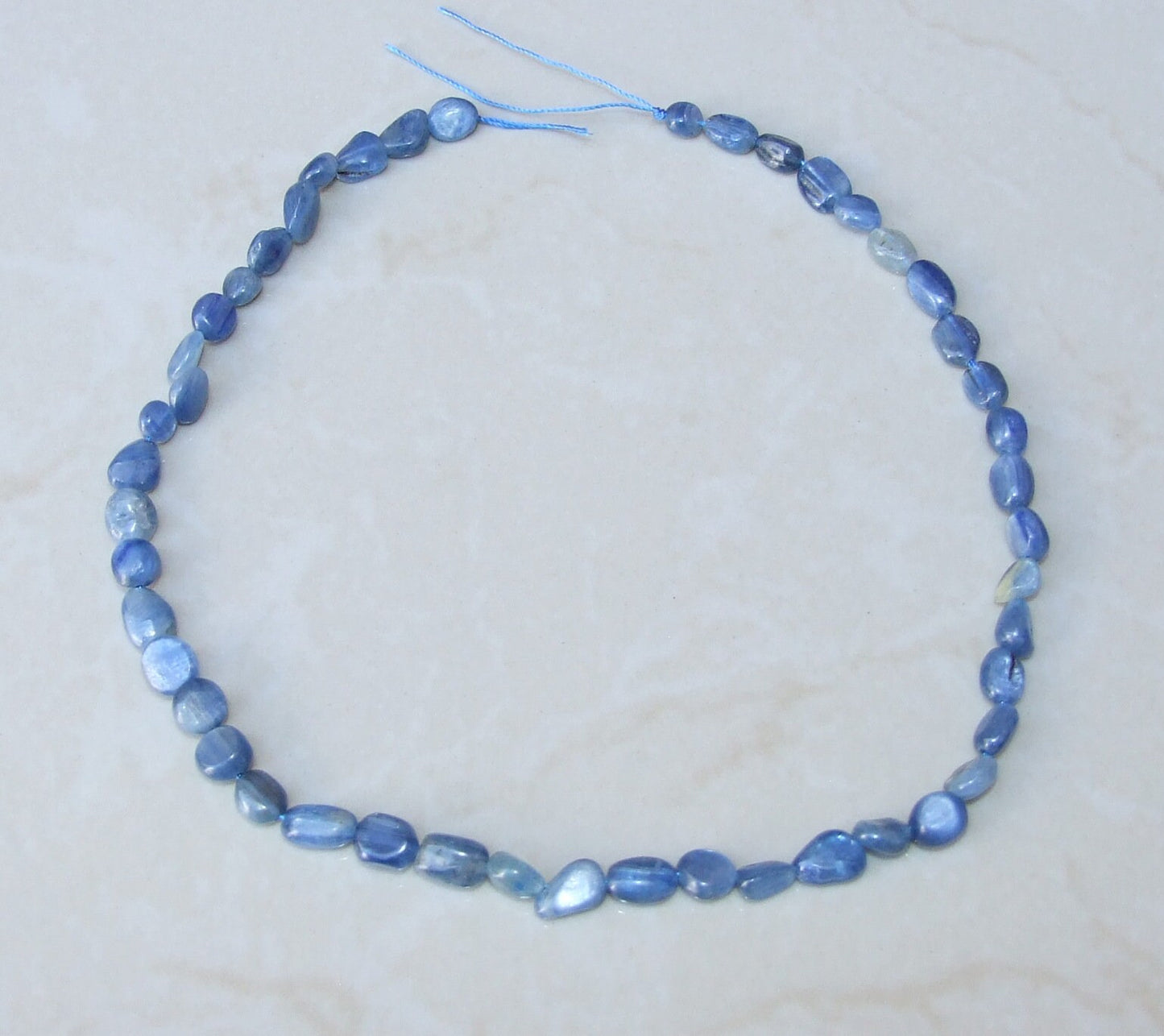 Blue Kyanite Beads - Gemstone Beads, Blue Kyanite Nuggets, Natural Kyanite - Polished Kyanite - Natural Gemstones - Full Strand - 8mm - 10mm - EDGBeadsandGems