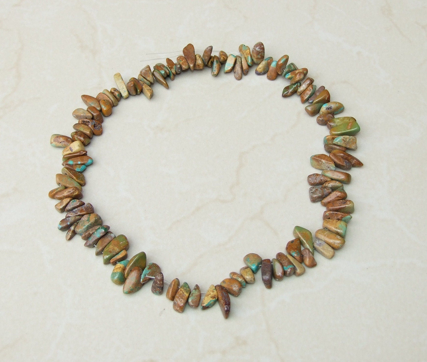 Genuine Natural Turquoise Chip Nuggets. - Turquoise Beads - Real Turquoise - Turquoise Stones - 8mm - 22mm - 16 inch Strand - 1305 - EDGBeadsandGems