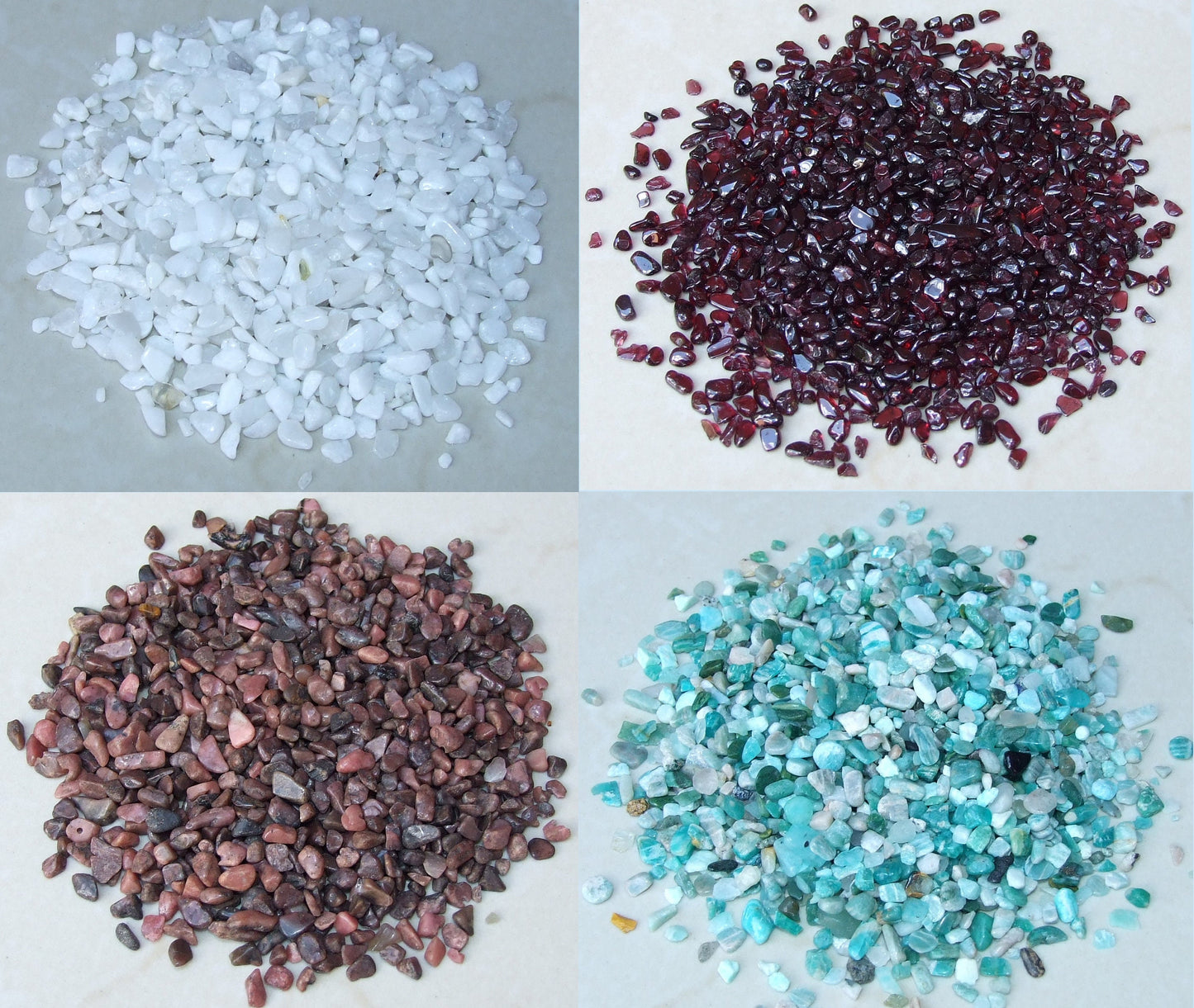 Tiny Polished Gemstone Chips, Small Natural Quartz Crystal Chips, Undrilled Gemstone Beads, Loose Bulk Jewelry Stones, 1.5 oz, 2mm to 7mm - EDGBeadsandGems