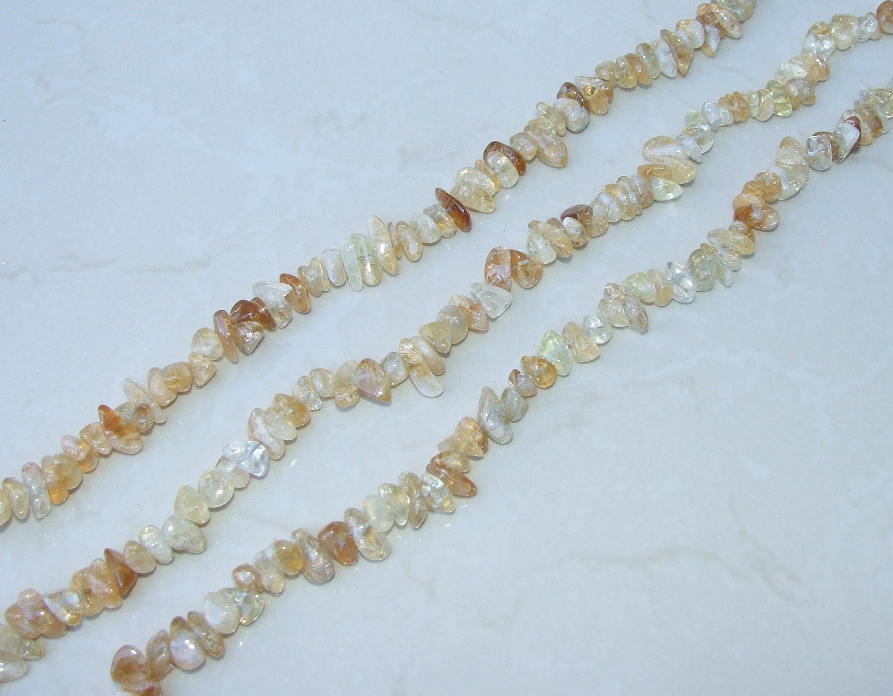 Citrine Nugget Beads, Gemstone Beads, Quartz Nuggets, Natural Citrine, Polished Citrine, Natural Gemstones, Full Strand - 9mm - 15mm - C10 - EDGBeadsandGems