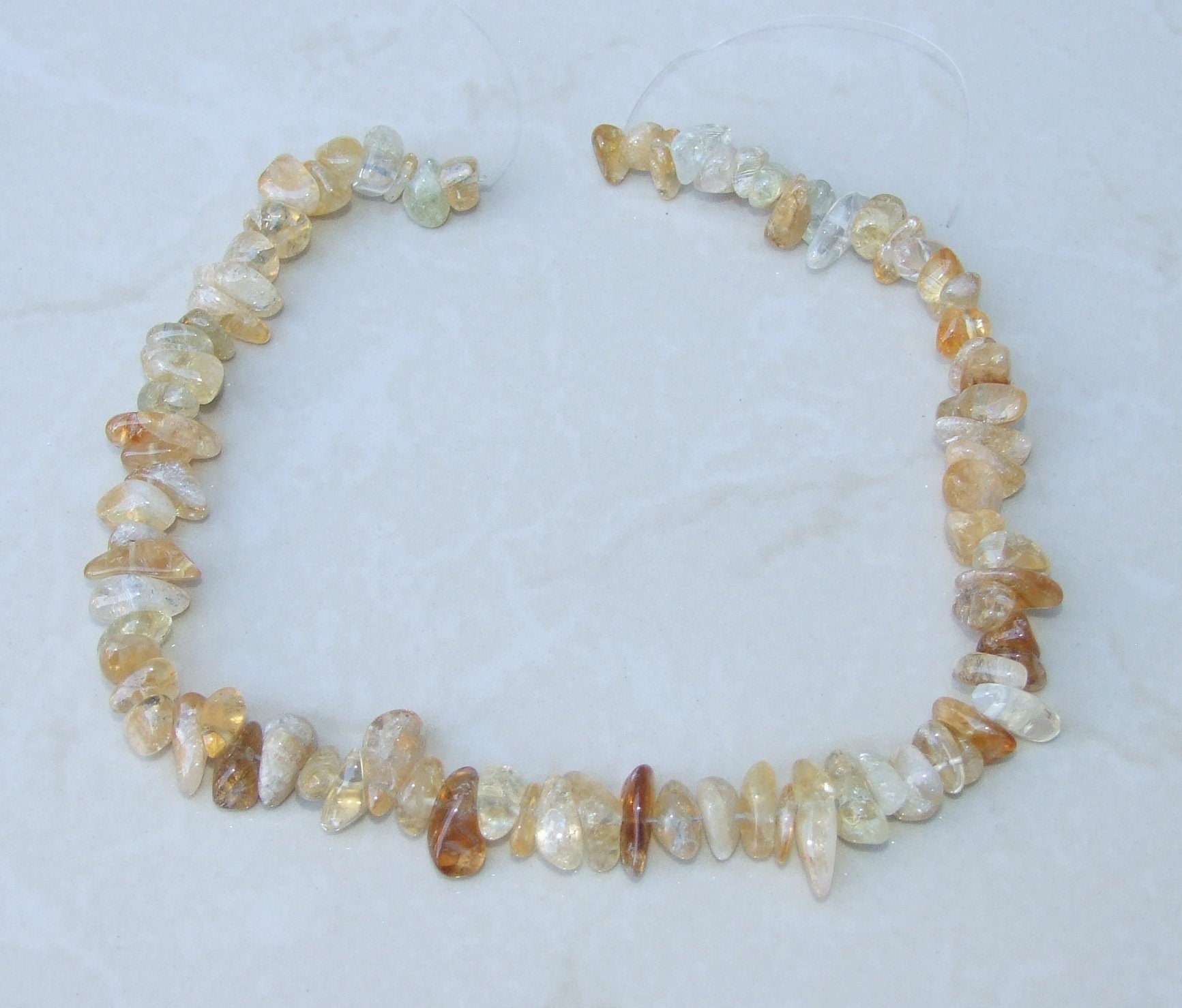 Citrine Nugget Beads, Gemstone Beads, Quartz Nuggets, Natural Citrine, Polished Citrine, Natural Gemstones, Full Strand - 9mm - 15mm - C10 - EDGBeadsandGems