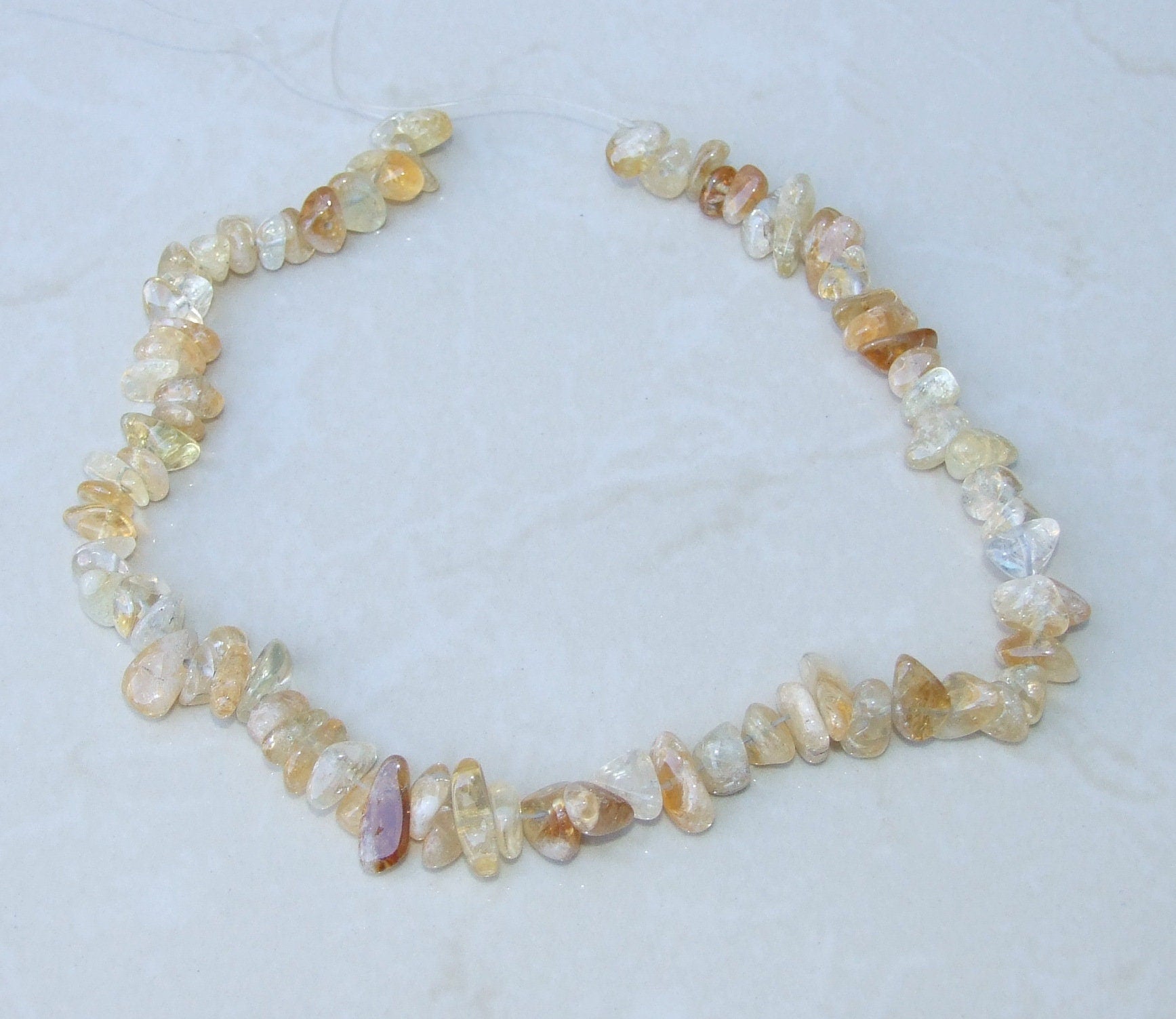 Citrine Nugget Beads, Gemstone Beads, Quartz Nuggets, Natural Citrine, Polished Citrine, Natural Gemstones, Full Strand - 9mm - 15mm - C10 - EDGBeadsandGems