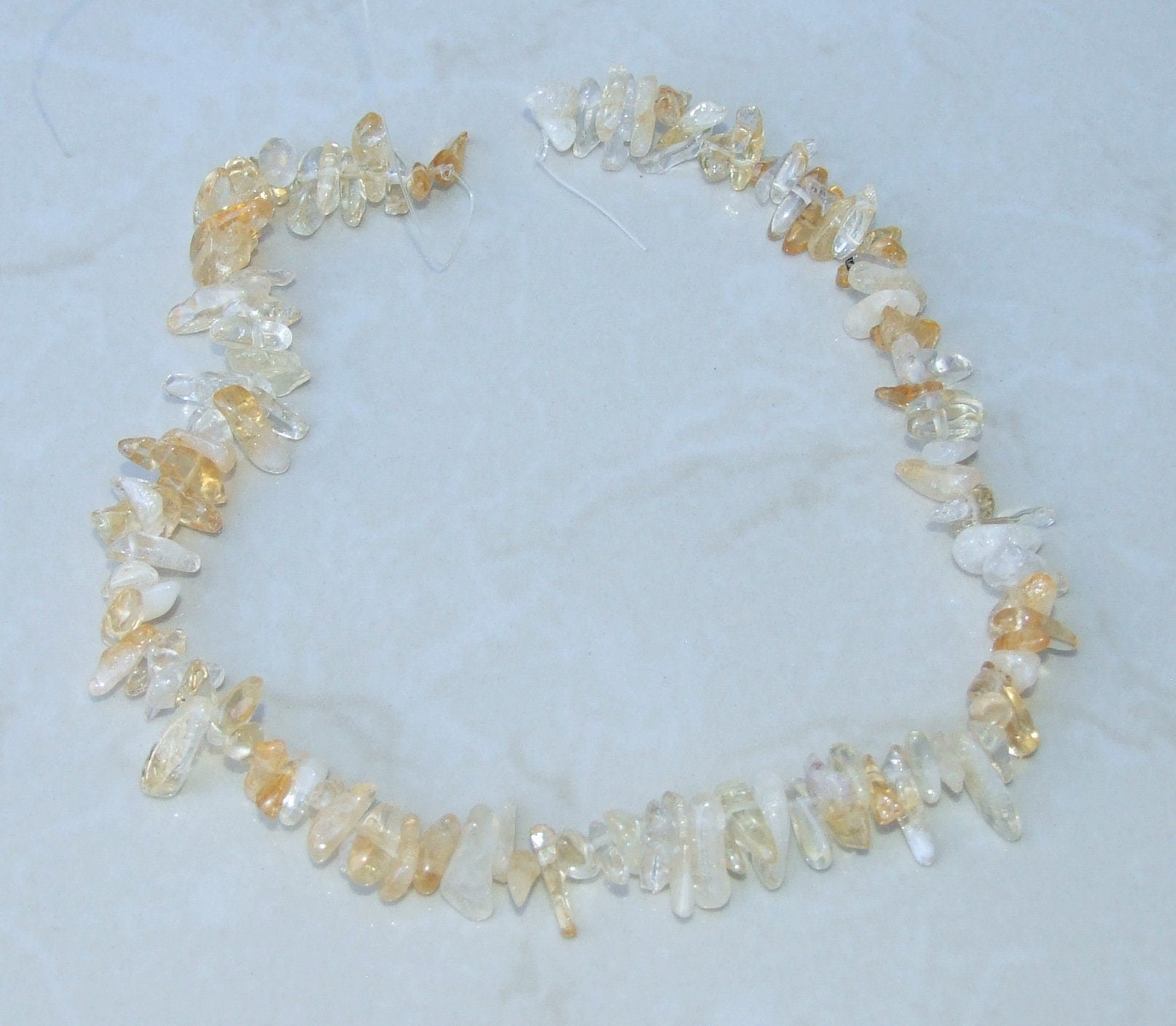 Citrine Nugget Chips, Gemstone Beads, Quartz Nuggets, Natural Citrine, Polished Citrine, Natural Gemstones, Full Strand - 9mm - 15mm - C11 - EDGBeadsandGems