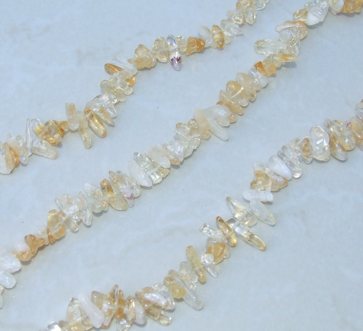 Citrine Nugget Chips, Gemstone Beads, Quartz Nuggets, Natural Citrine, Polished Citrine, Natural Gemstones, Full Strand - 9mm - 15mm - C11 - EDGBeadsandGems