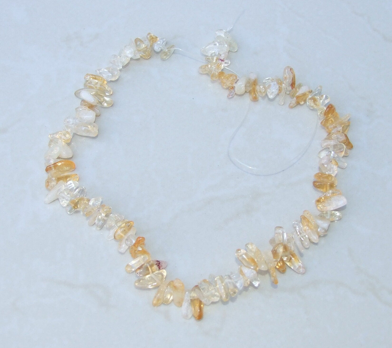 Citrine Nugget Chips, Gemstone Beads, Quartz Nuggets, Natural Citrine, Polished Citrine, Natural Gemstones, Full Strand - 9mm - 15mm - C11 - EDGBeadsandGems