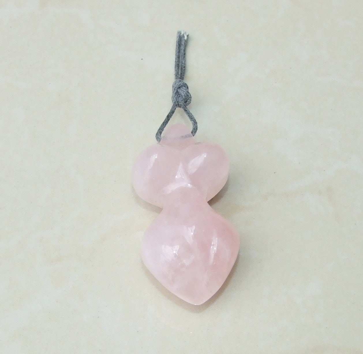 Goddess Pendant, Natural Rose Quartz Pendants, Carved Pendant, Gemstone Pendant, Fertility Goddess, Jewelry Pendant, 25mm x 50mm - EDGBeadsandGems