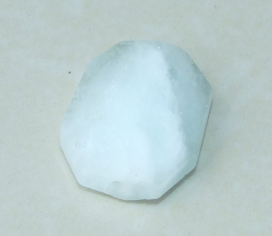 Morganite Stone - Natural Stone - Faceted Stones - Gemstone Beads - Pendant - Emerald Cut - Center Drilled - Boho - 23mm x 30mm - 8388 - EDGBeadsandGems