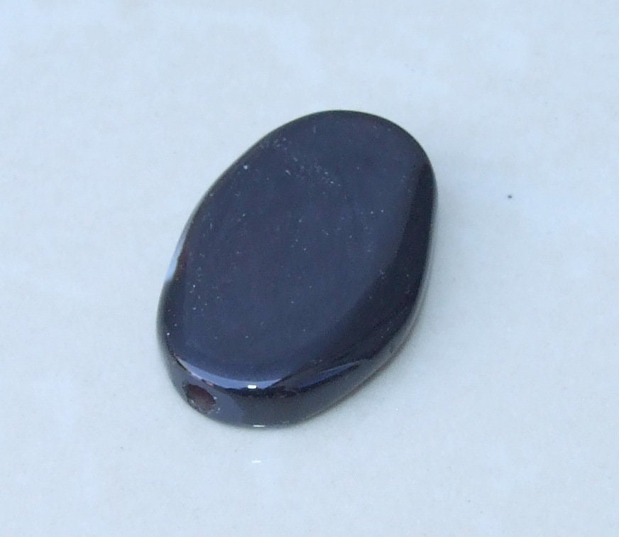 Striped Banded Agate - Natural Stone - Highly Polished - Gemstone Beads - Pendant - Center Drilled, Druzy, Oval, BOHO - 21mm x 31mm - 8209 - EDGBeadsandGems