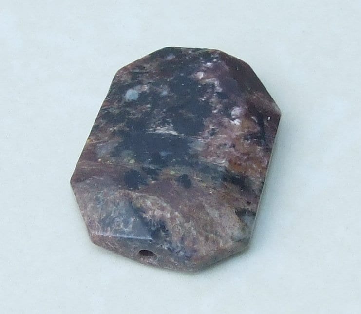 Purple Charoite Stone Loose, Natural Faceted Gems, Charoite Bead, Charoite Cabochon, Purple and Brown Charoite , Natural Stone Pendants 8247 - EDGBeadsandGems