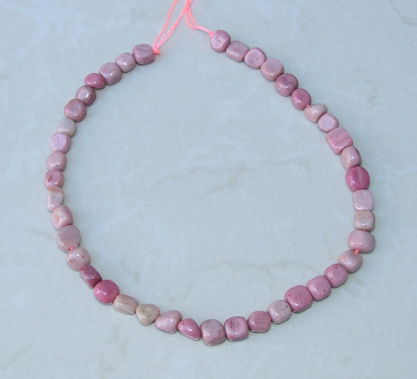 Rhodonite Beads, Gemstone Beads, Rhodonite Nuggets, Natural Rhodonite Stone, Polished Natural Gemstones, Rhodochrosite Beads - 8mm - 10mm - EDGBeadsandGems