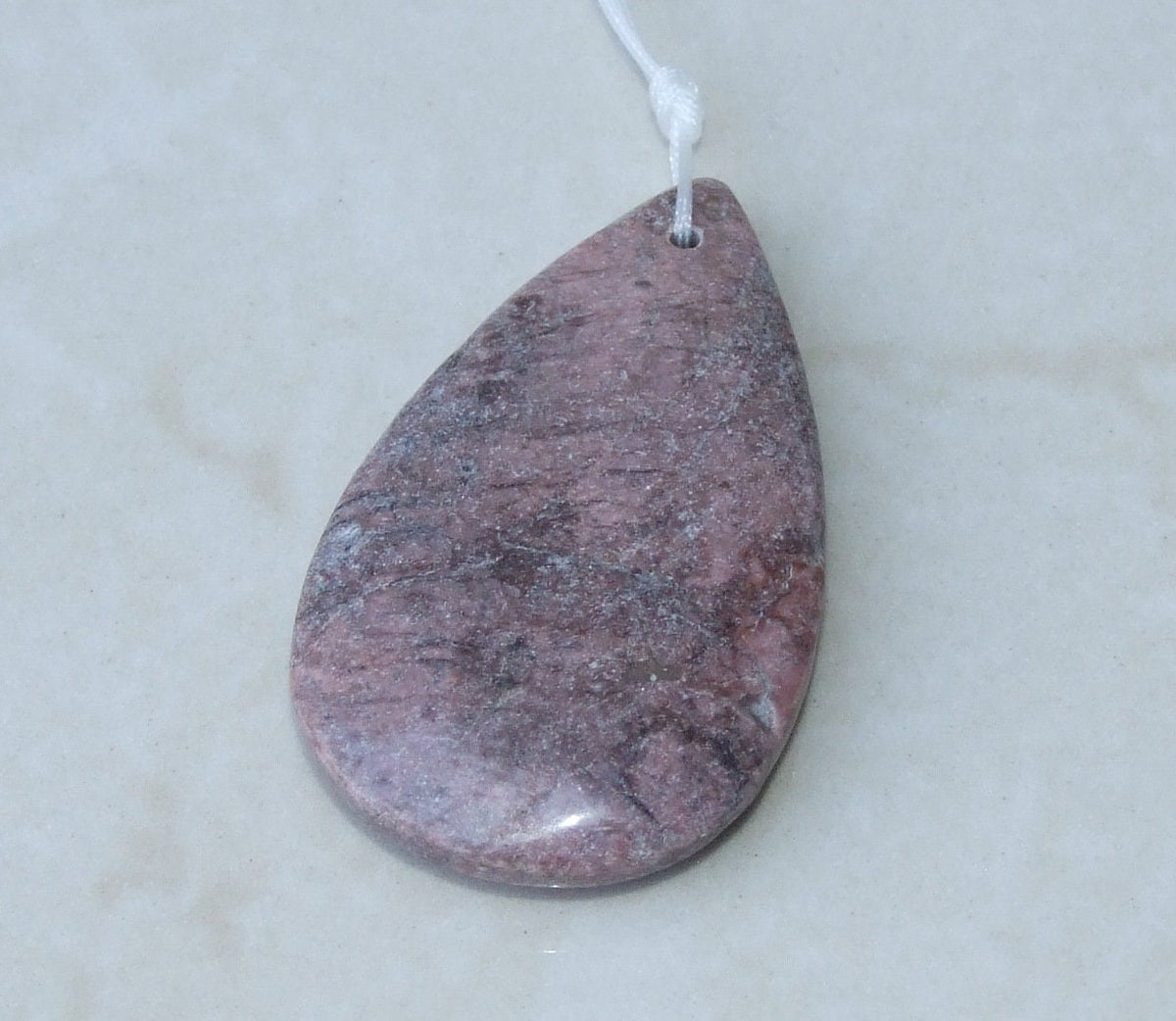 Rhodonite Pendant, Jewelry Pendant, Gemstone Pendant, Highly Polished Stone Pendant, Natural Stone Pendant, Necklace Pendant, 31x51mm - 9561 - EDGBeadsandGems