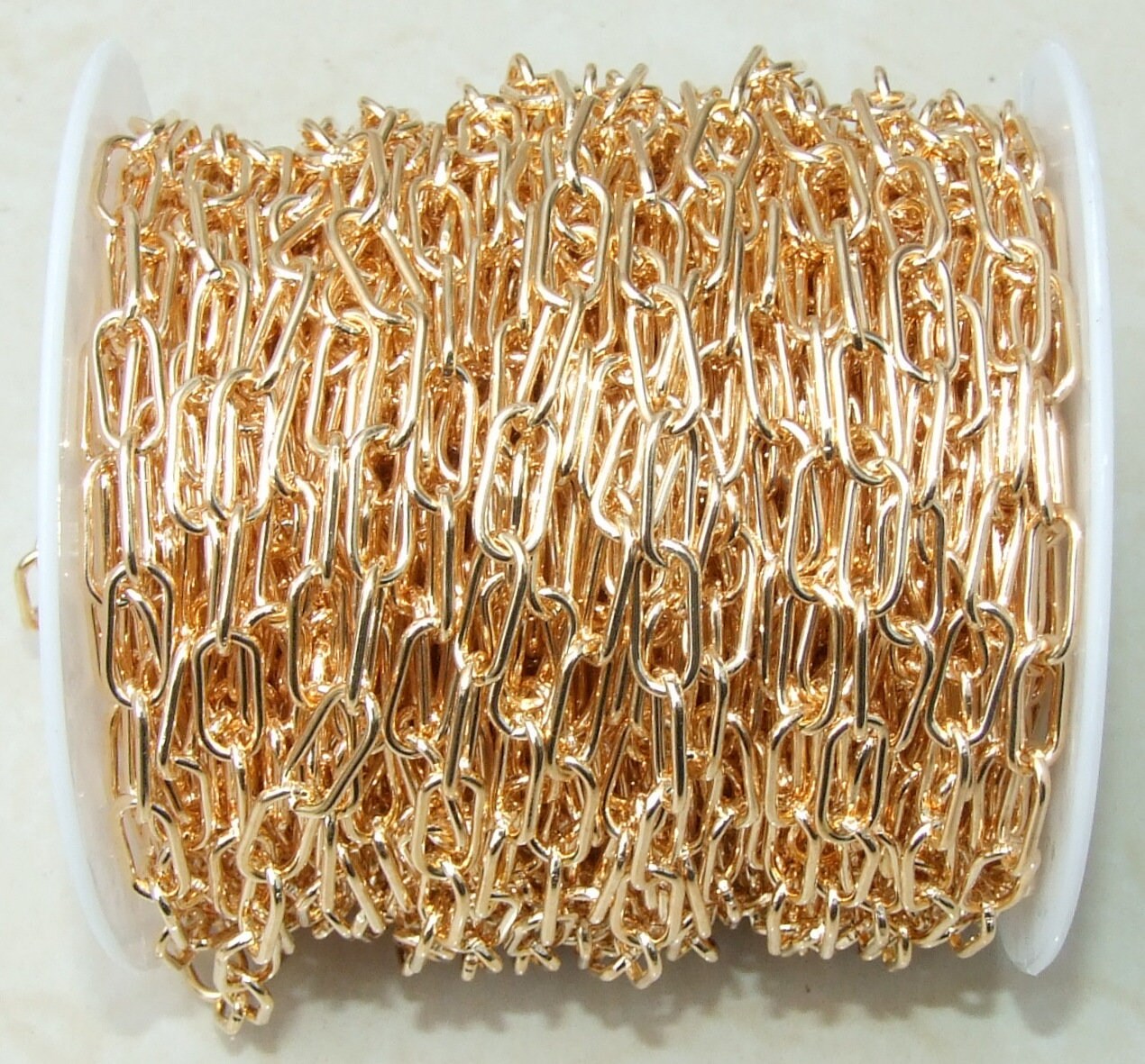 Paper Clip Chain, Oval C Link Cable Chain, Jewelry Chain, Necklace Chain, Body Chain, Bulk Chain, Jewelry Supplies, 12.5mm x 5.6mm, 09A-g - EDGBeadsandGems