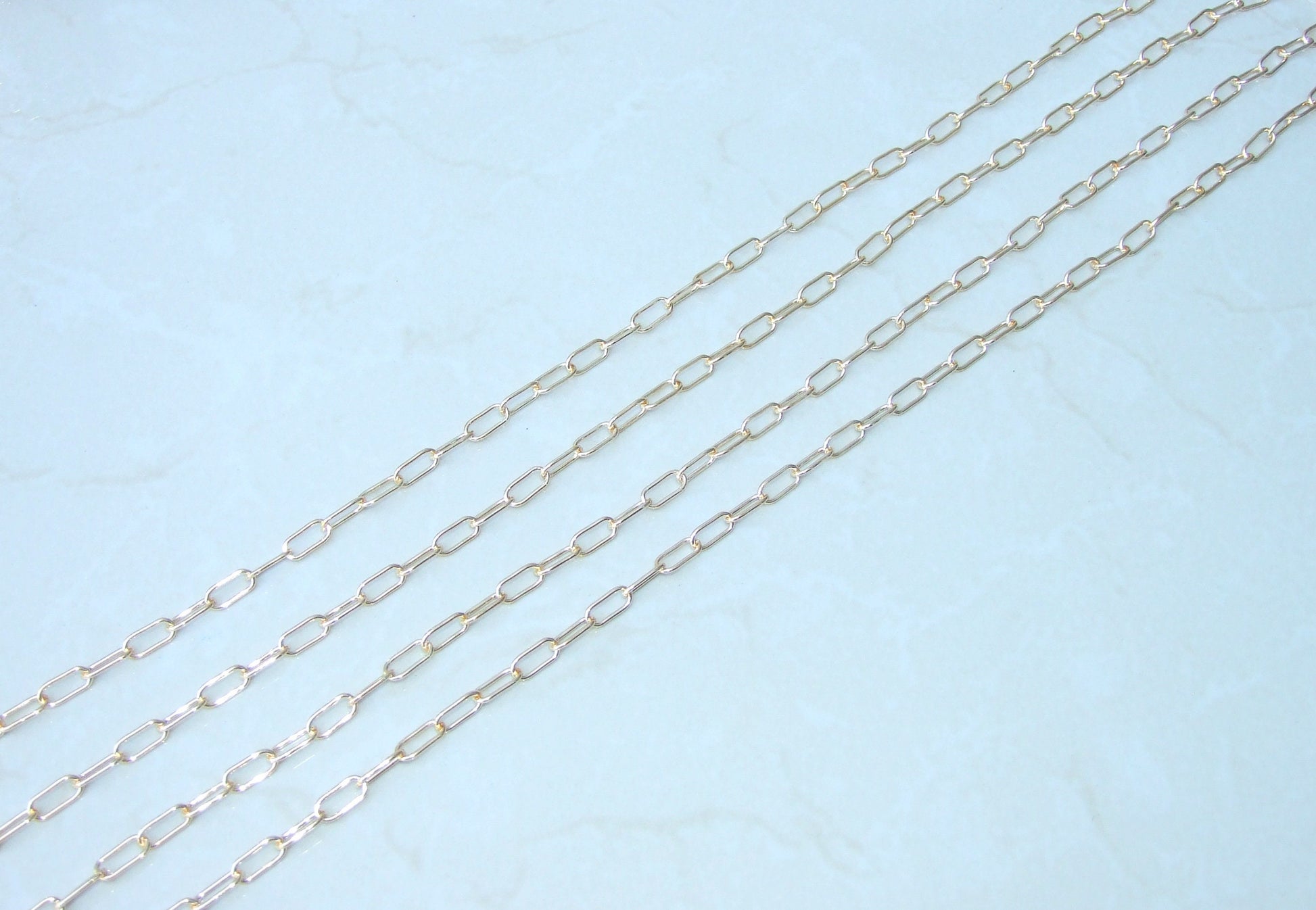 Paper Clip Chain, Oval C Link Cable Chain, Jewelry Chain, Necklace Chain, Body Chain, Bulk Chain, Jewelry Supplies, 12.5mm x 5.6mm, 09A-G - EDGBeadsandGems