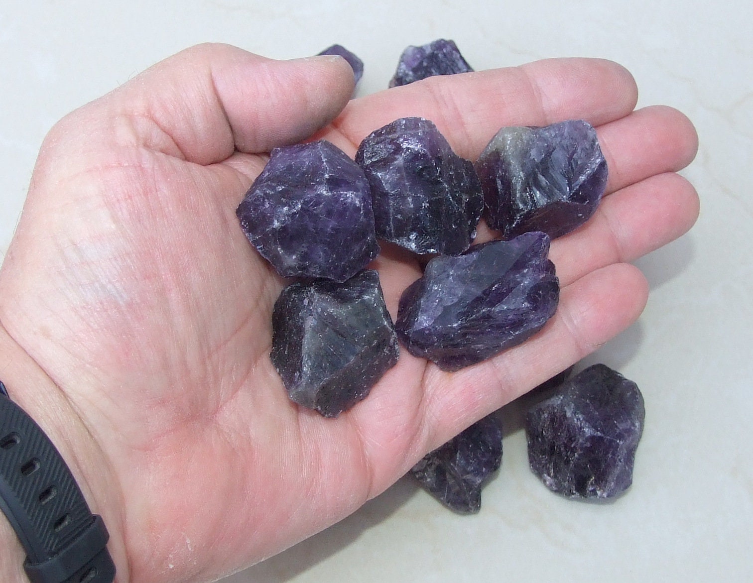 Raw Amethyst Chunks Rocks