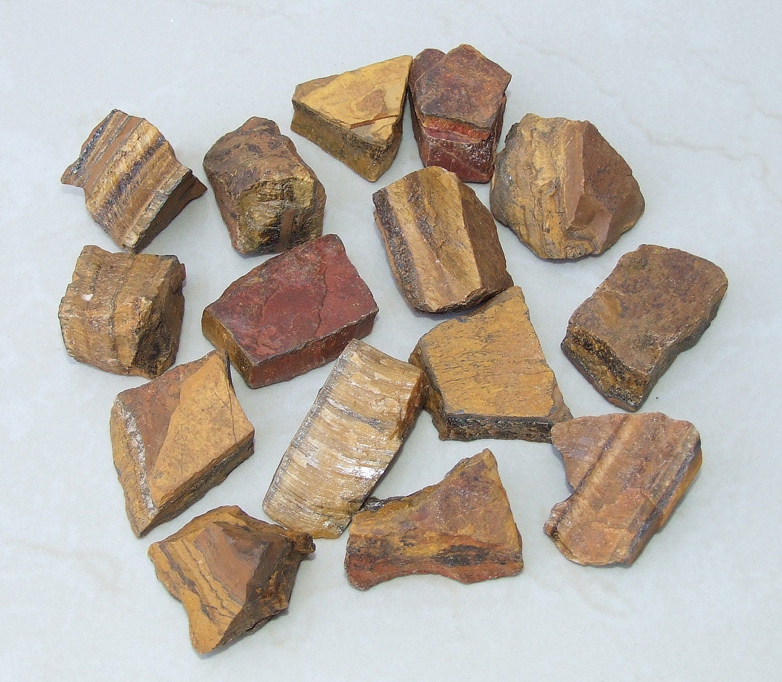 Raw Tiger Eye Gemstone Chunks