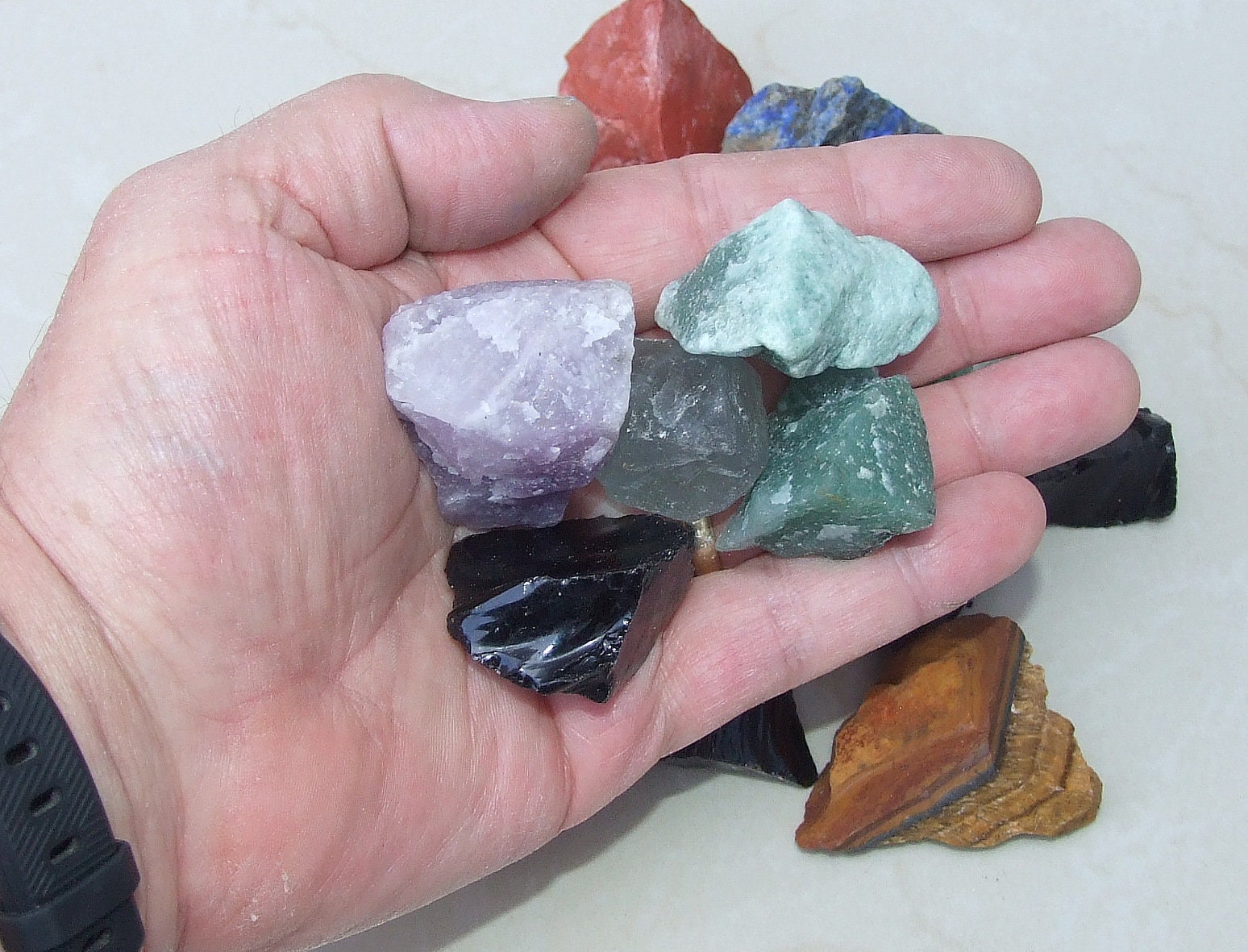 Raw Mixed Gemstone Chunks