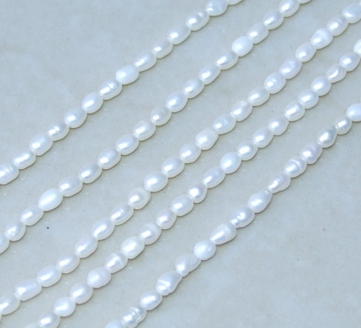 freshwater pearls 4mm x 5mm