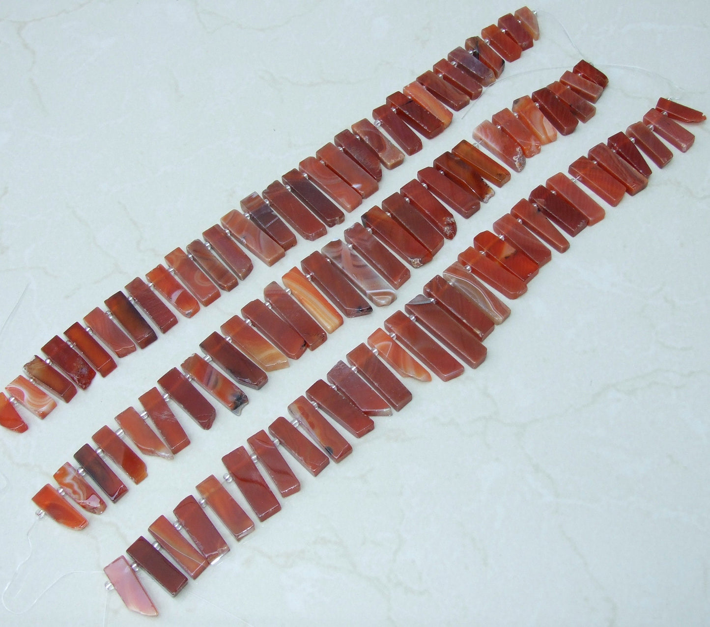 Carnelian Slice, Carnelian Beads, Carnelian Slice, Gemstone Beads, Carnelian Jewelry, Polished Pendant, Half Strand - 20mm to 40+mm C-1 - EDGBeadsandGems