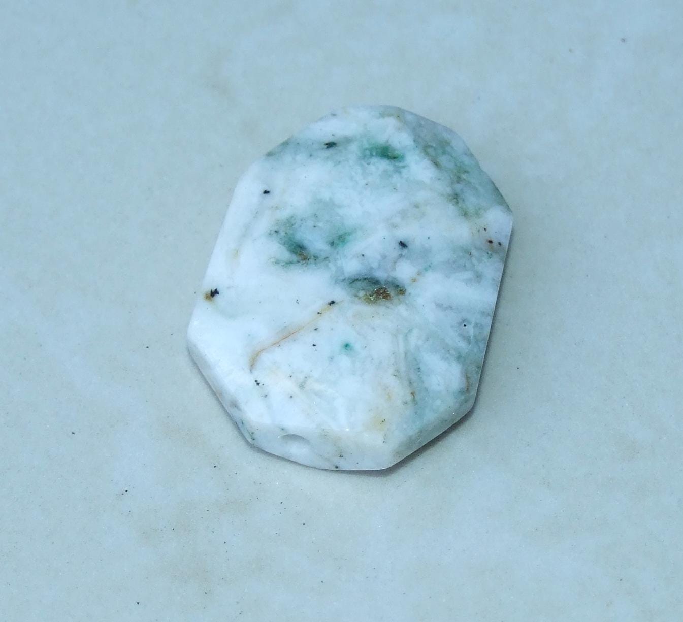 Tree Jasper Stone, Natural Stone Beads, Tree Jasper Beads, Gemstone Beads - Pendant, Emerald Cut - Center Drilled, Boho - 25mm x 35mm - 2037 - EDGBeadsandGems