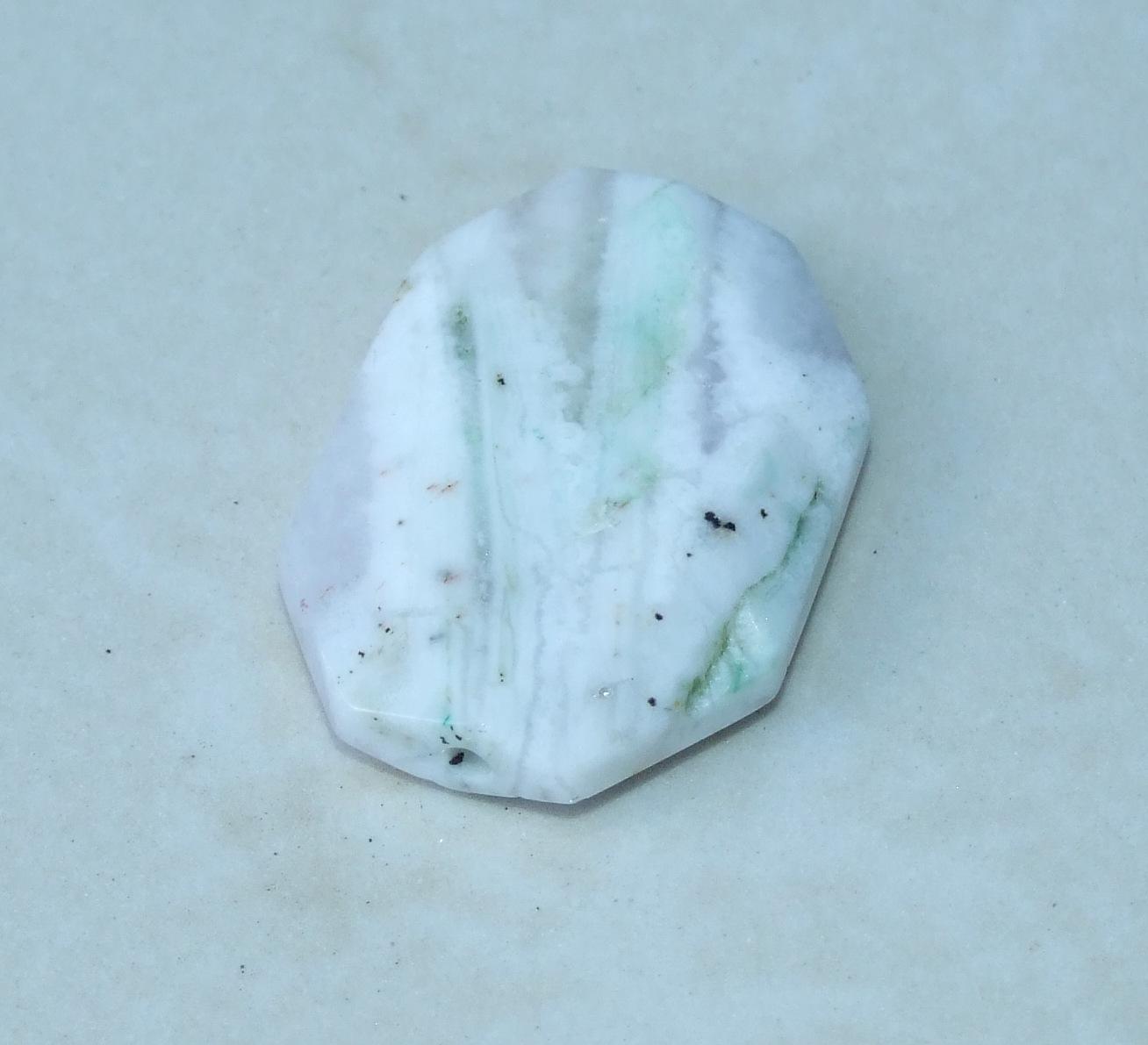Tree Jasper Stone, Natural Stone Beads, Tree Jasper Beads, Gemstone Beads - Pendant, Emerald Cut - Center Drilled, Boho - 25mm x 35mm - 2045 - EDGBeadsandGems