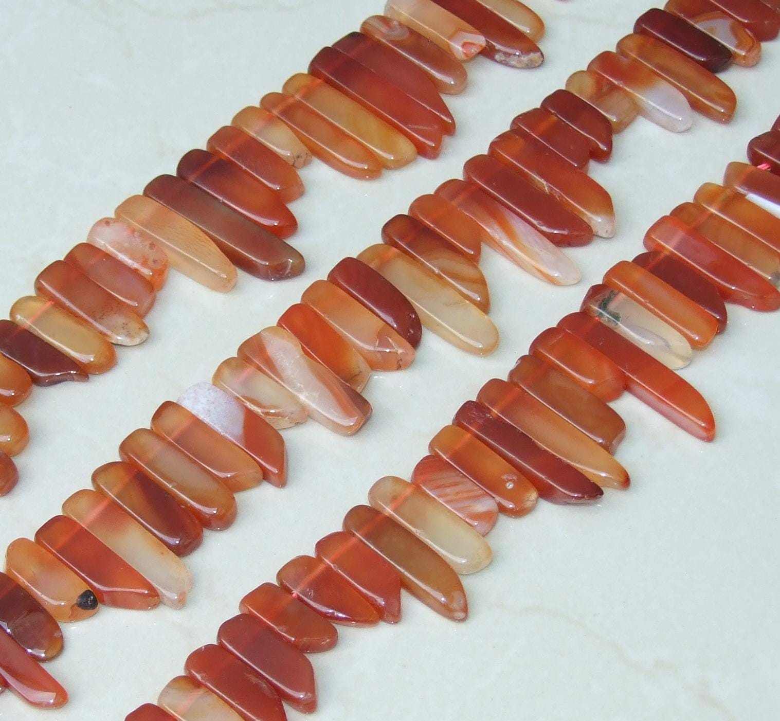 Carnelian Slice, Carnelian Beads, Carnelian Slice, Natural Gemstone Slice Beads, Carnelian Jewelry, Half Strand - 20mm to 40+mm - EDGBeadsandGems