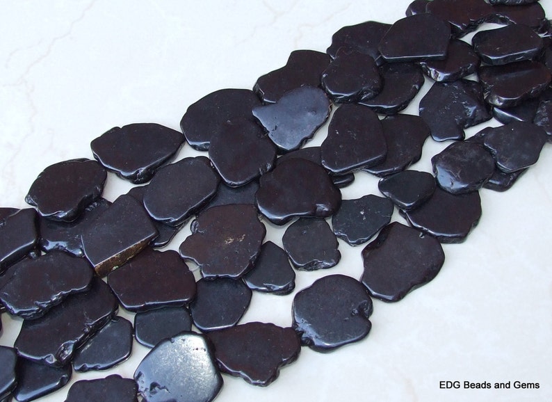Black Magnesite Beads