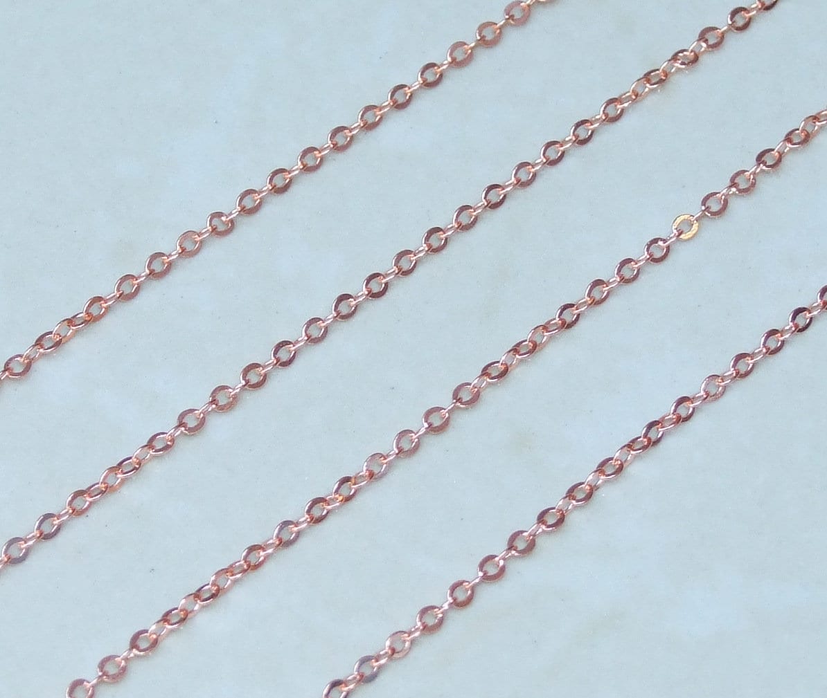 Copper Tone, Oval Link Cable Chain, Flat Cable Chain, Jewelry Chain, Necklace Chain, Electroplated, Body Chain, Bulk Chain, 2 x 3.5, PH1