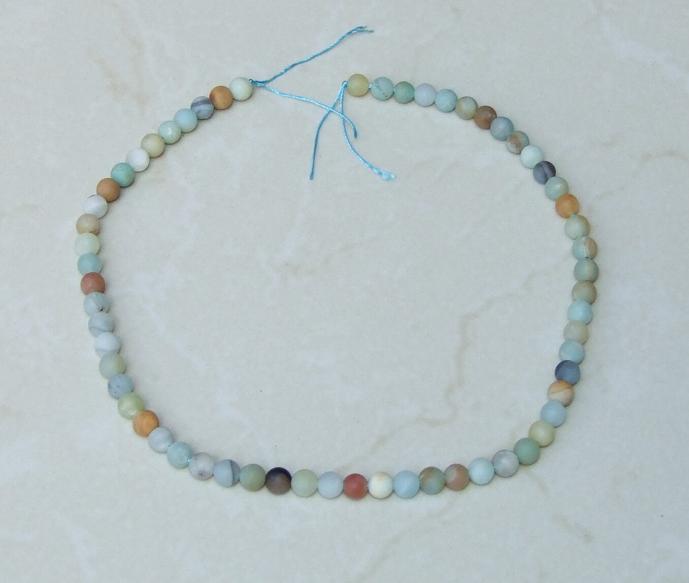 Amazonite Round Matte Beads - Amazonite Beads - Round Beads - Frosty Matte Finish - Full Strand - Gemstone Beads - Jewelry Stones - 6mm