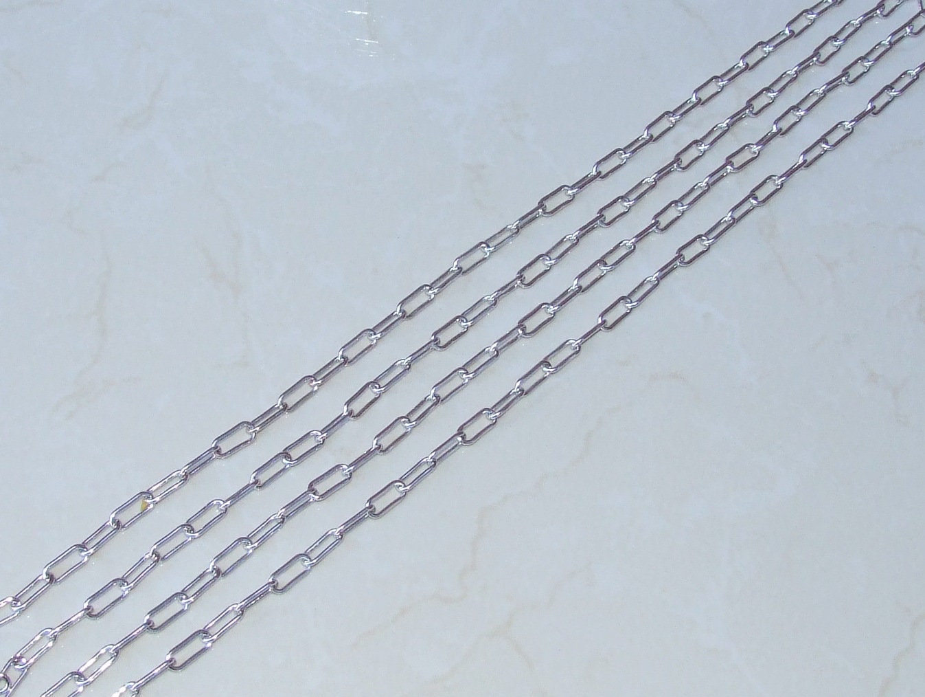 Paper Clip Chain, Oval C Link Cable Chain, Jewelry Chain, Necklace Chain, Body Chain, Bulk Chain, Jewelry Supplies, 16mm x 7mm, 01B-P