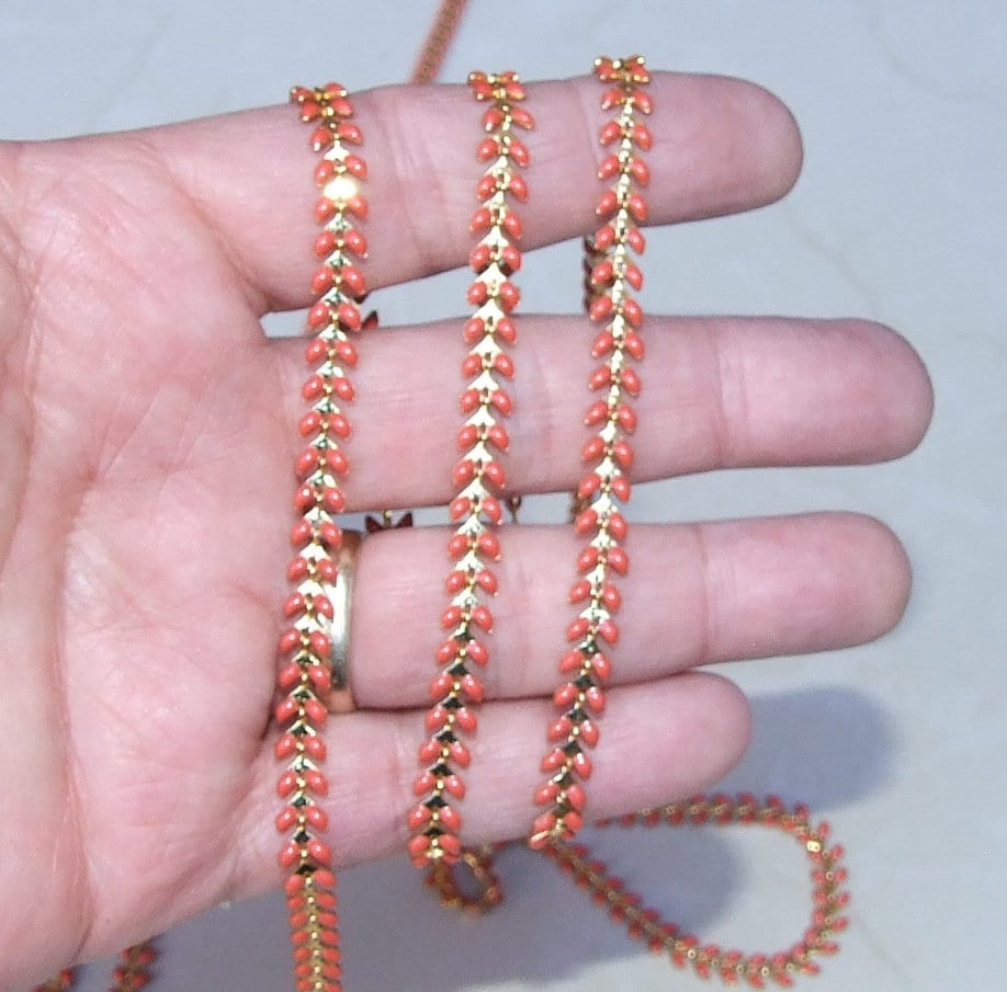 Coral on sale chain gold