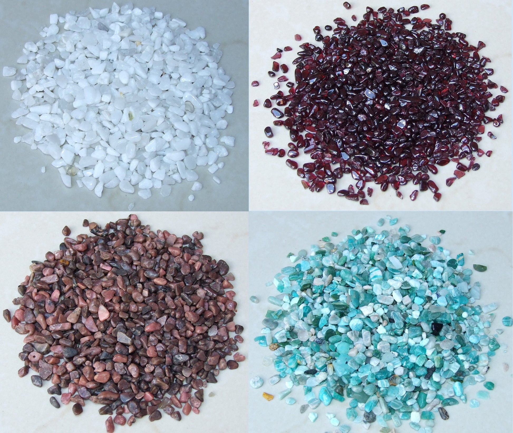 Tiny Polished Gemstone Chips, Small Natural Quartz Crystal Chips, Undrilled Gemstone Beads, Loose Bulk Jewelry Stones, 1.5 oz, 2mm to 7mm
