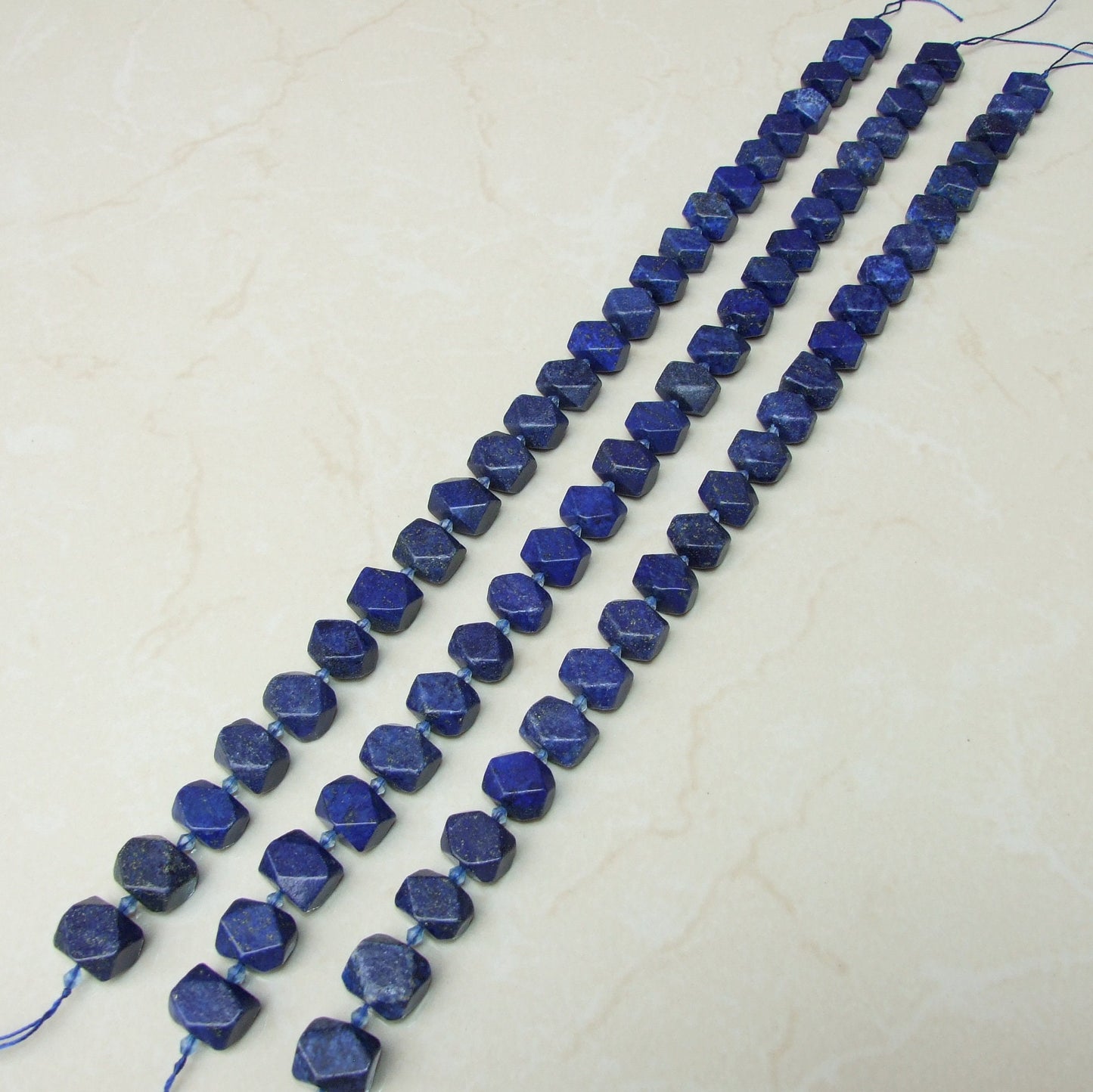 Lapis Lazuli Faceted Nugget, Lapis Pendant, Lapis Nugget, Gemstone Beads, Lapis Bead, Loose Jewelry Stones, Half Strand - 18mm to 20mm