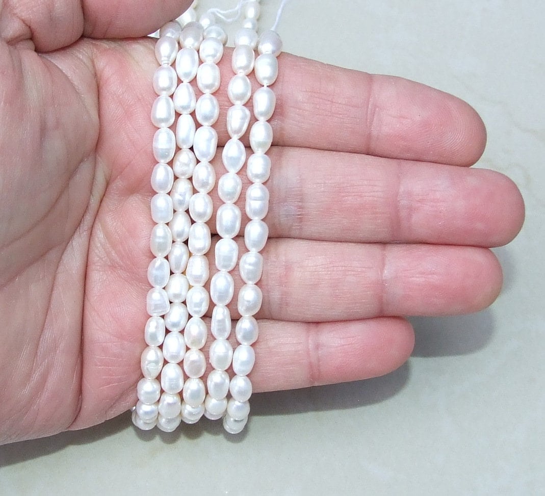 Freshwater pearls 5mm x 7mm