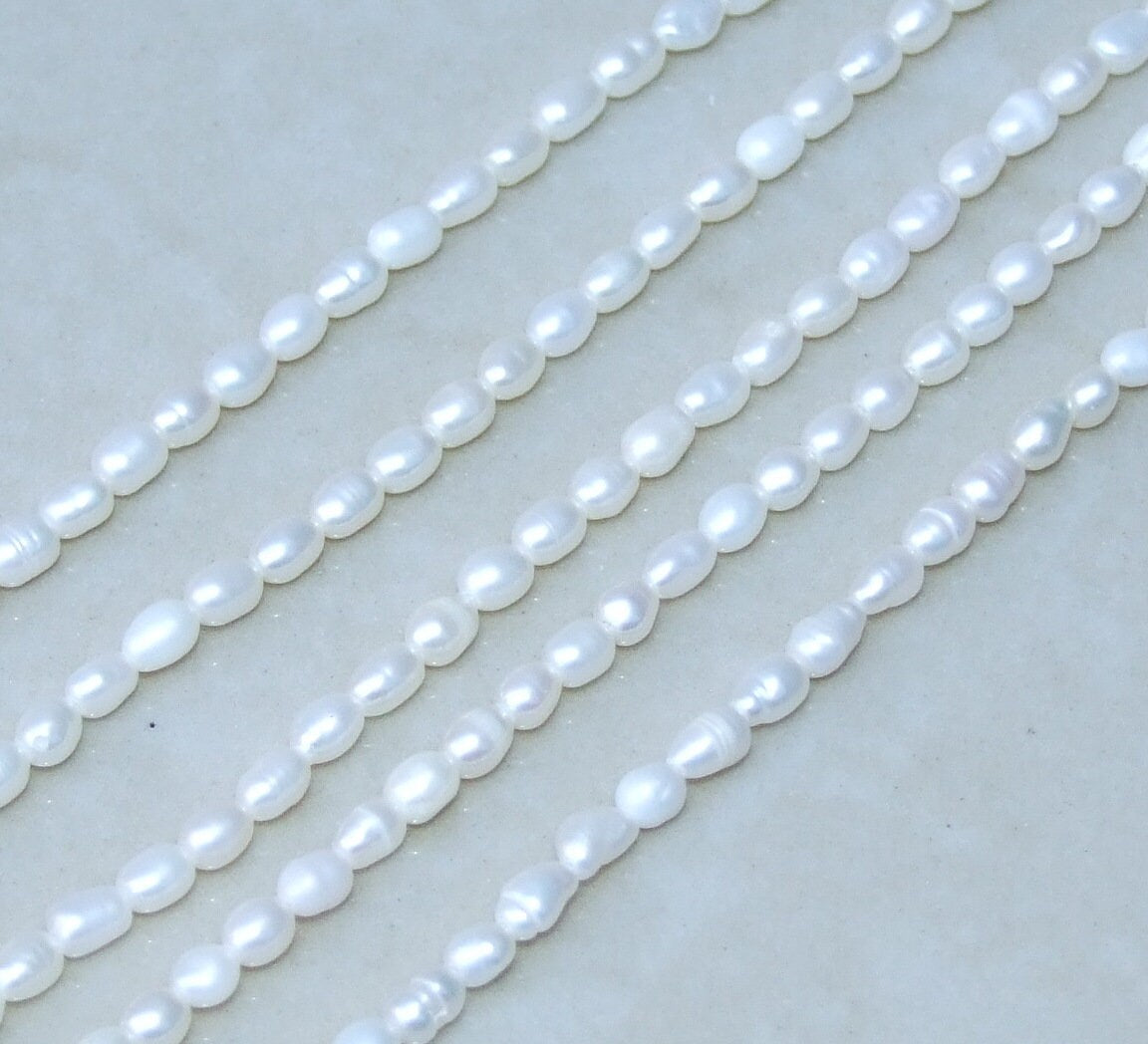 freshwater pearls 4mm x 5mm