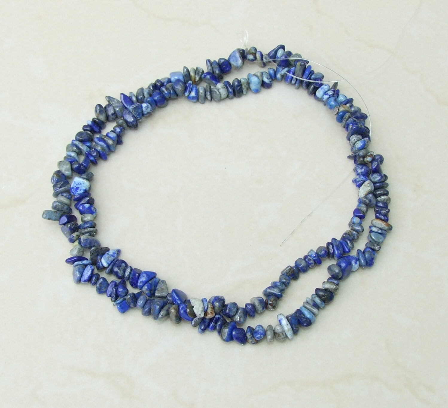Small Lapis Chips, Polished Lapis Beads, Gemstone Beads, Jewelry Stones, Natural Lapis, Lapis Lazuli, 31.5" Strand, 5mm - 8mm